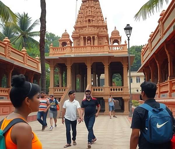 Temple Treasure Hunt Meenakshi Temple Expedition Temple Treasure Hunt real-world event at Meenakshi Temple with players exploring the actual site